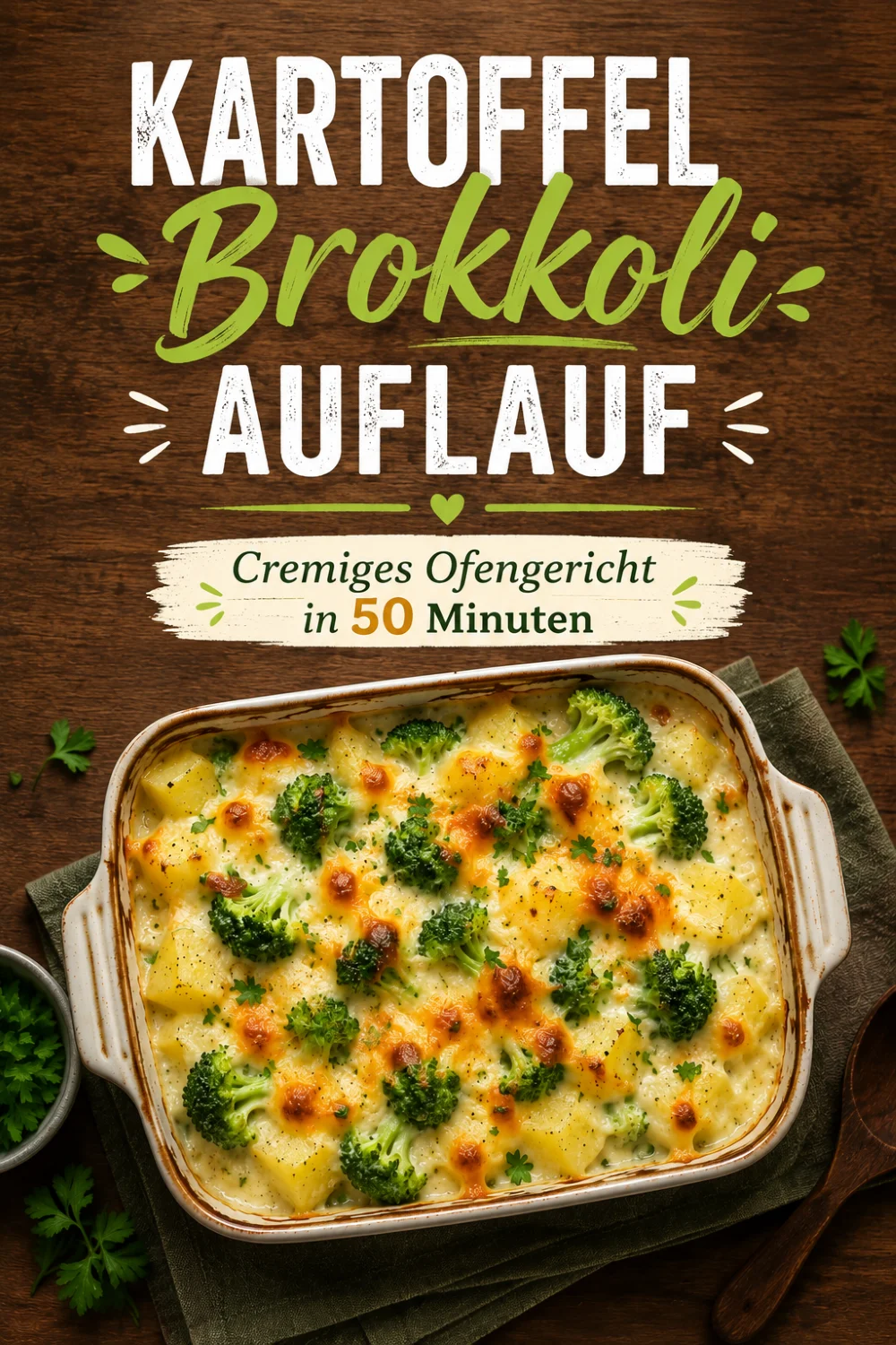 Kartoffel Brokkoli Auflauf Rezept – cremig und in 50 Minuten fertig