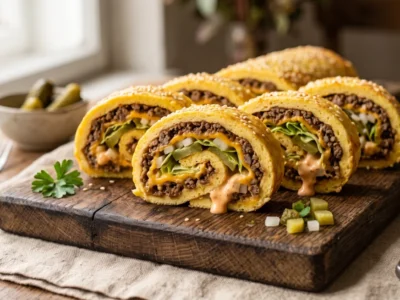 Big Mac Rolle: Das Low-Carb-Rezept für den Fast-Food-Geschmack ohne Brötchen