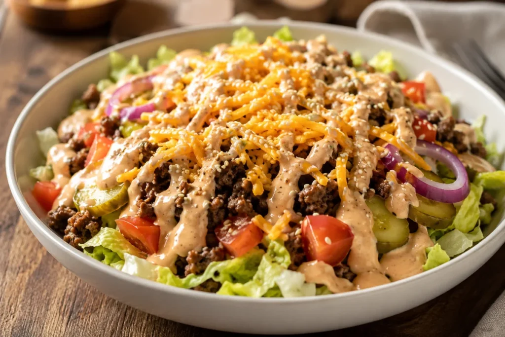 Big Mac Bowl: Der Fast-Food-Klassiker Low-Carb aus der Schüssel