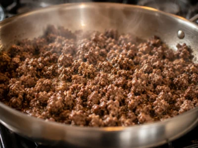 Hackfleisch scharf anbraten