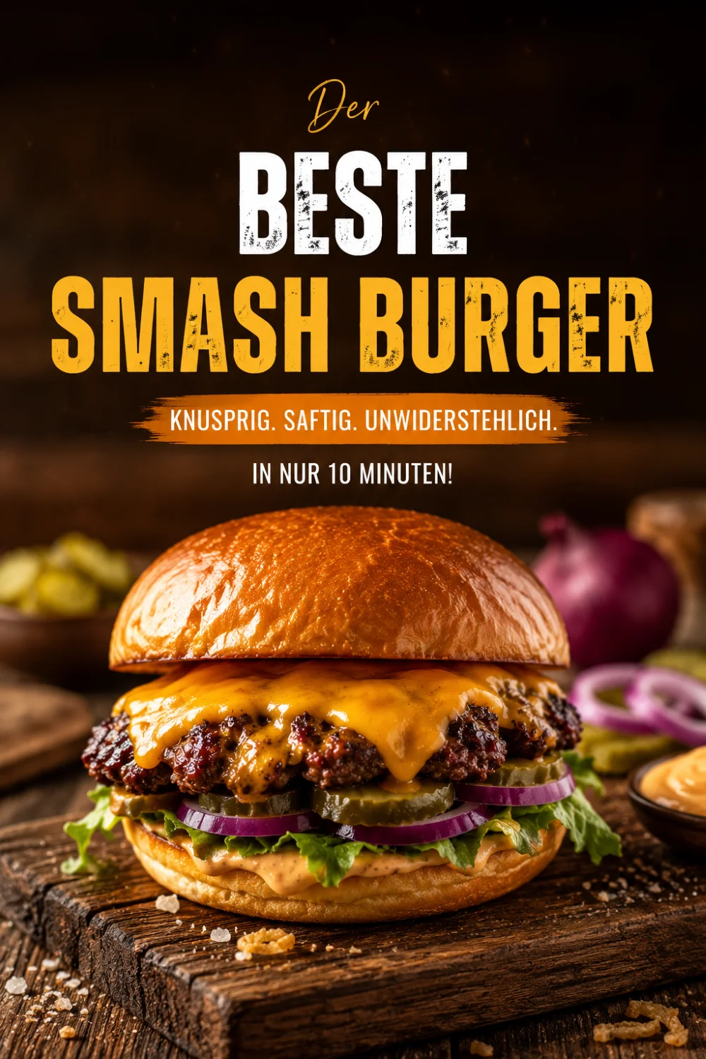 Smashed Burger Rezept – knusprige Kruste in 15 Minuten
