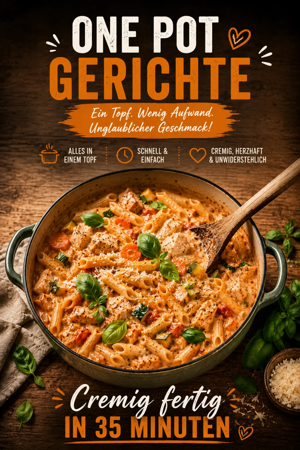 One Pot Gerichte Rezept – cremig und in 35 Minuten fertig