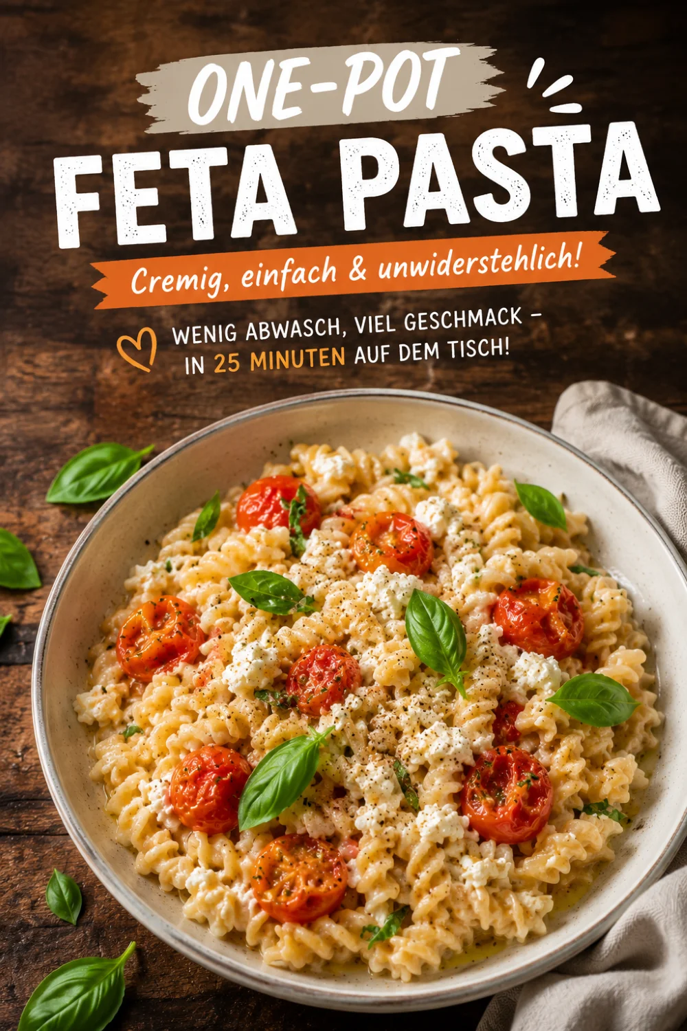 One Pot Pasta Feta Rezept – cremig in nur 30 Minuten fertig