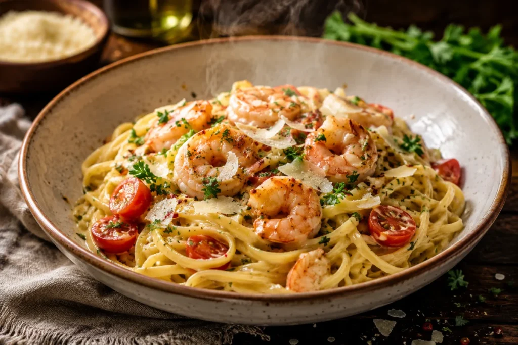 Garnelen mit Pasta Rezept: In 25 Minuten auf dem Teller
