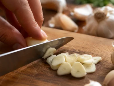 Knoblauch vorbereiten