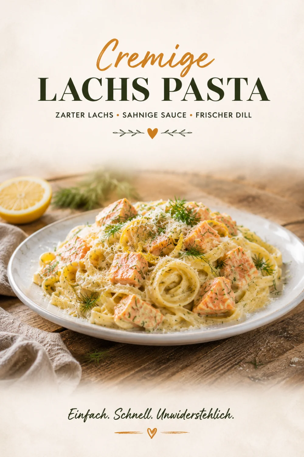 Lachs Pasta Rezept – cremig und in 20 Minuten fertig