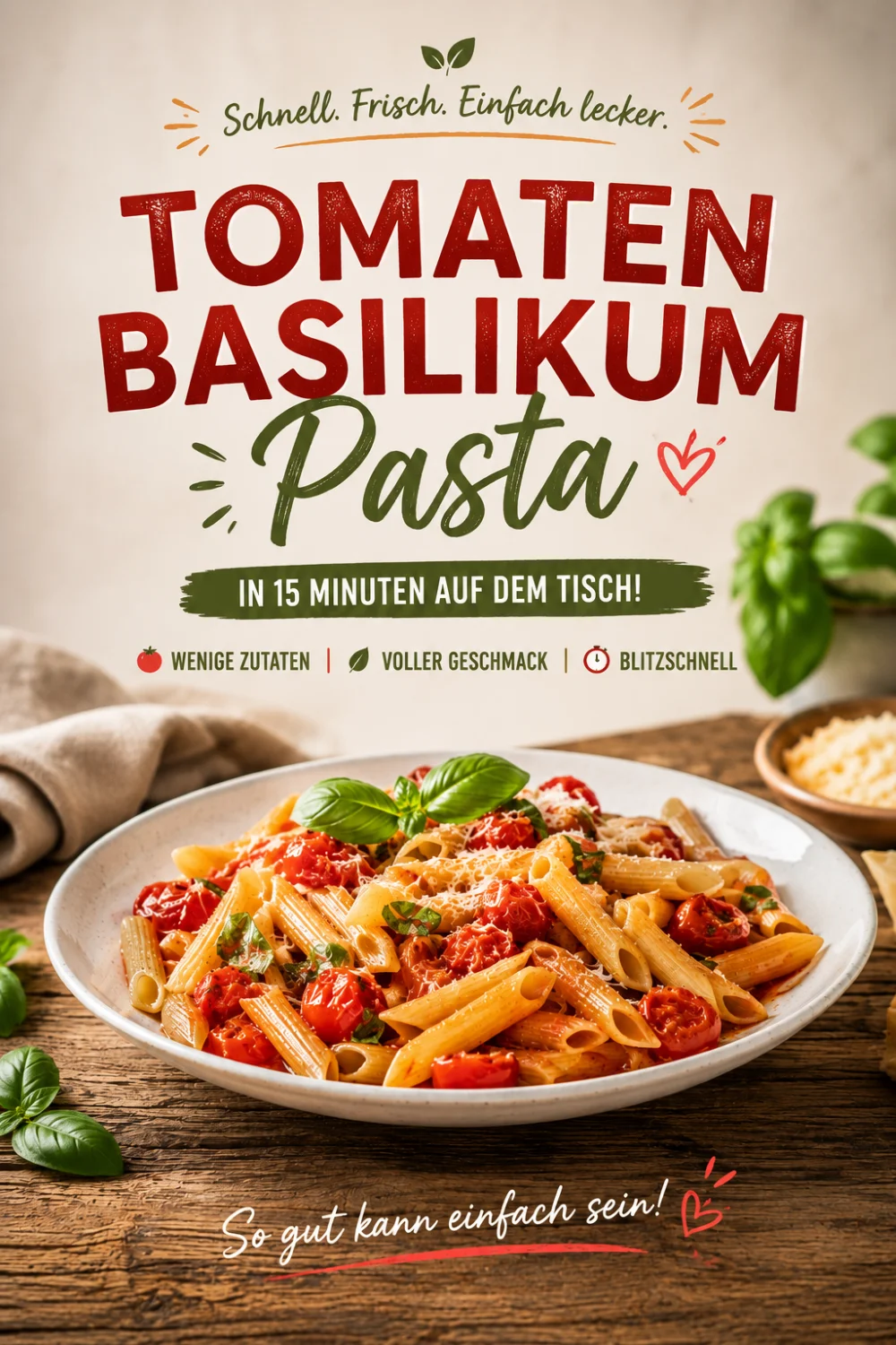 Schnelle Pasta Rezepte – fertig in nur 15 Minuten